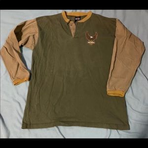 Harley Davidson Long Sleeve Shirt Brown Coastal